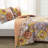 Tangerine Standard Cotton 3 Piece Quilt Set-1470066137