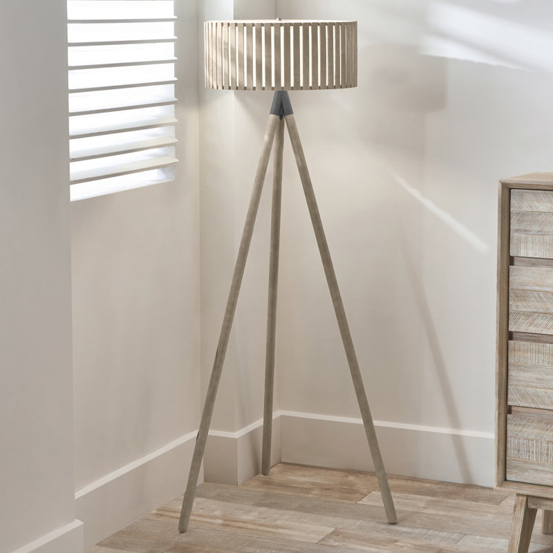 Rabanne Tripod Floor Lamp, Antique