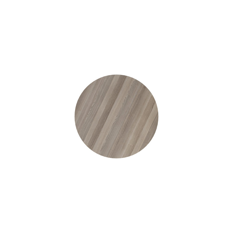80cm Circle Conference Table, Grey Oak