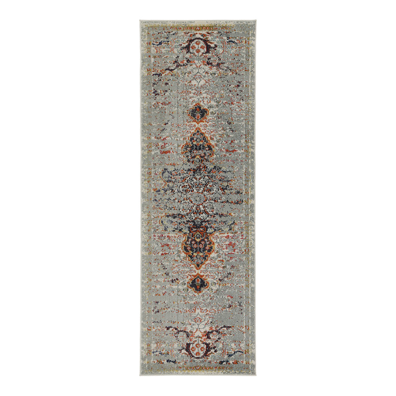 Otta Machine Woven Grey Indoor Rug, Runner 76 x 244cm