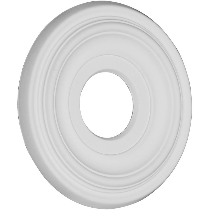 Endurathane Traditional Ceiling Medallion, 11 1/2" OD x 3 1/2"ID x 1"P Factory Primed