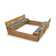 Badger Basket Deluxe 46.5'' x 9.5'' Solid Wood Sandbox with Cover
