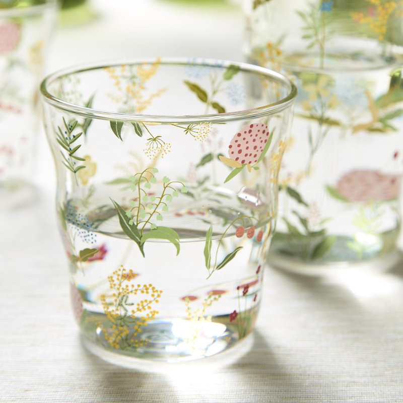 Verre à whisky transparent double 12 oz H 3,5 po Garden Delight