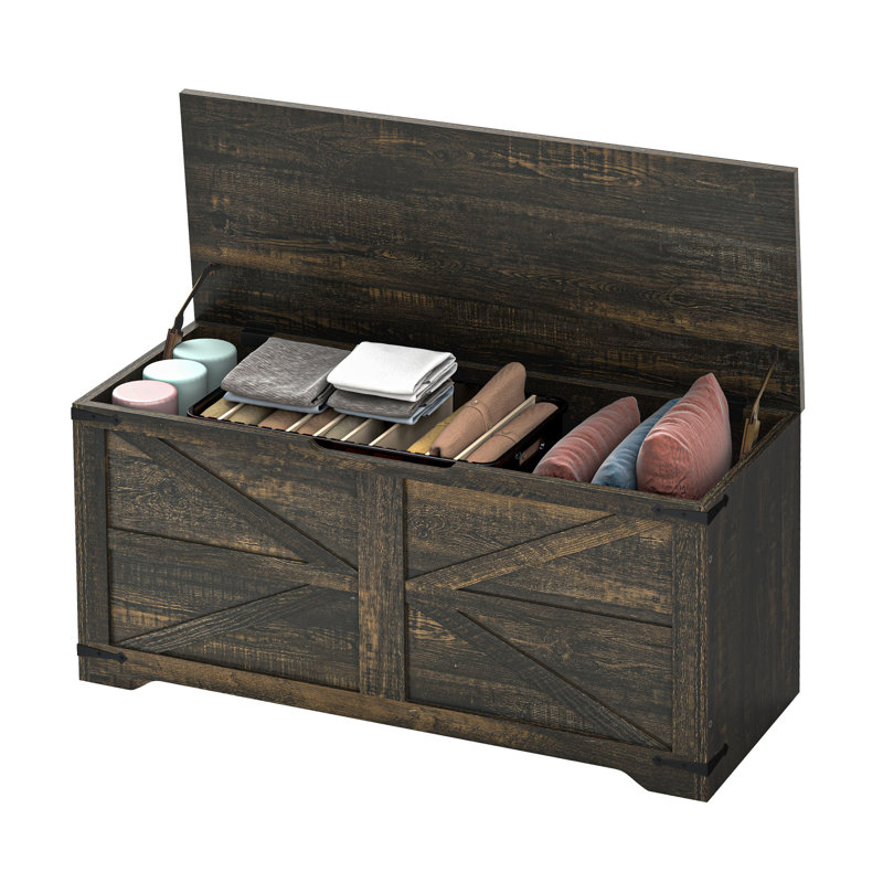 Banc de rangement multi-usages en bois pour le salon et l'entrée, Blanc