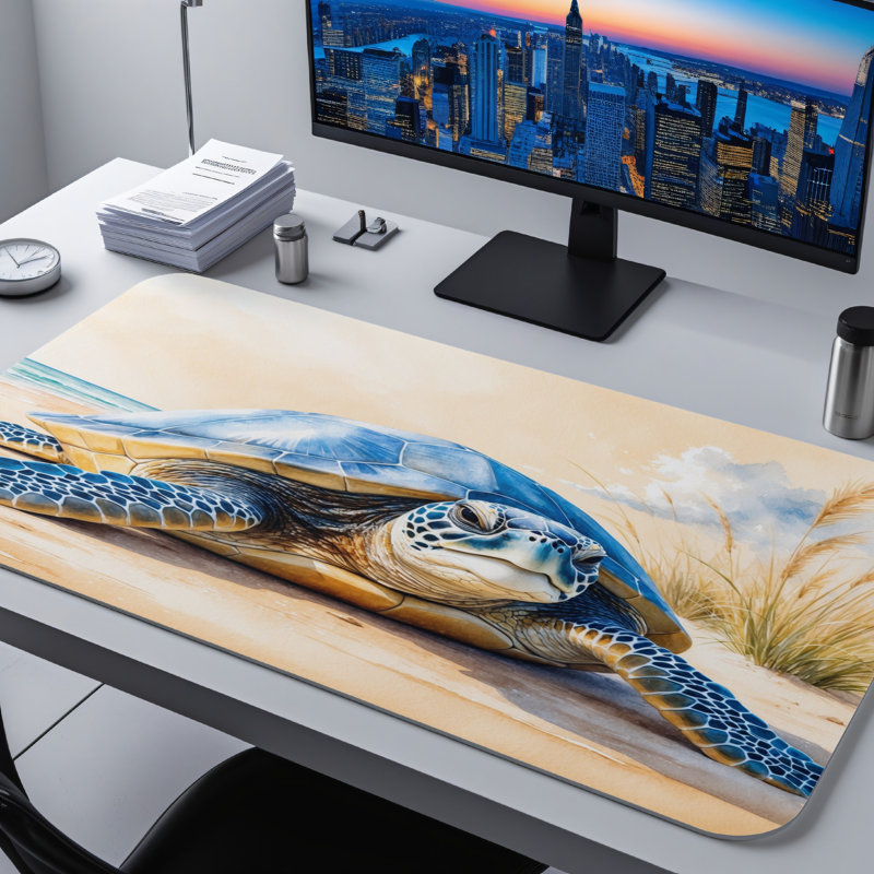 Polyester Desk Pad, 31.5x15.5
