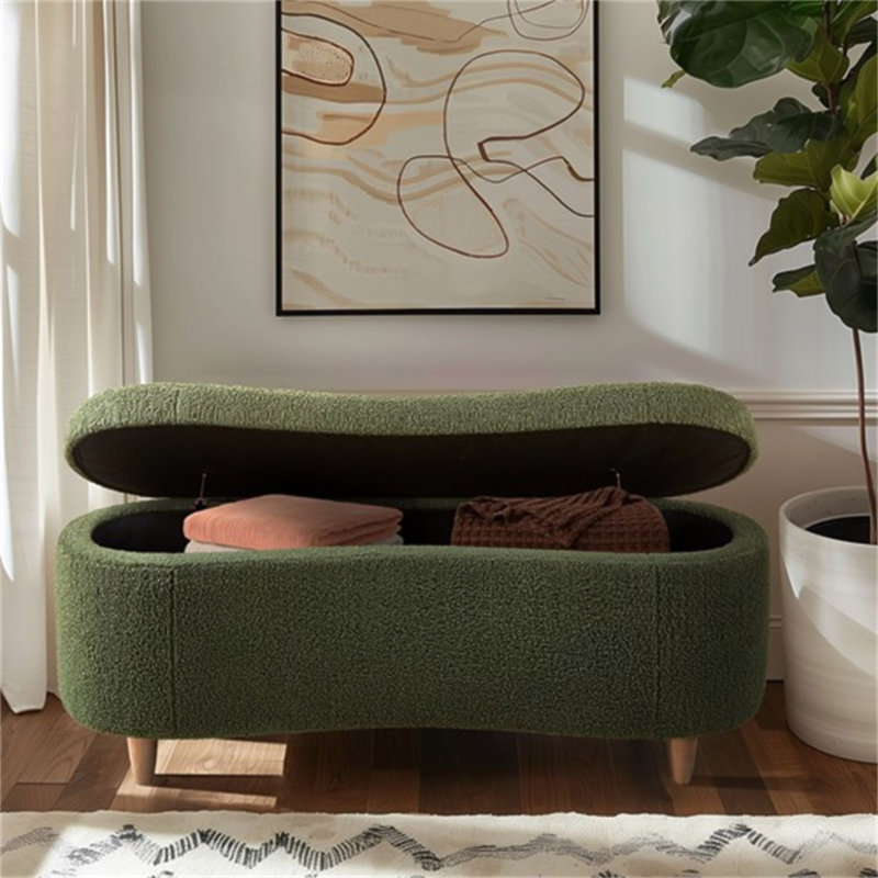 Banc de rangement Boucle, Vert