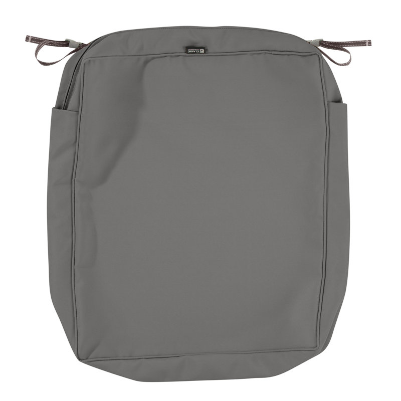 Pina Outdoor 5'' Cushion Cover, 5" H x 25" W x 27" D, Light Charcol Gray