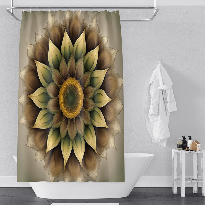 Rideau de douche Floral, H 83 po x l 70 po