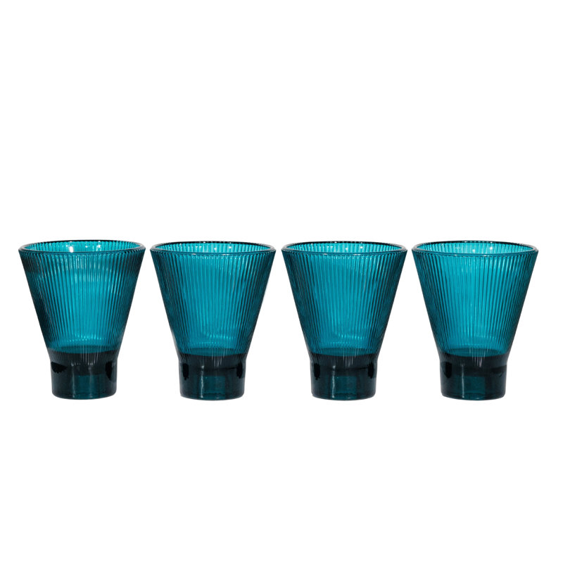 Ensemble de 4 gobelets ZAI, Teal