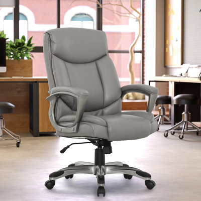 Sealy® Kent Ergonomic High-Back Office Chair with Padded Armrests and Swivel Base