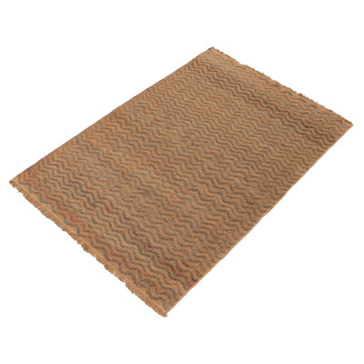 Tapis brun à chevrons Mulvihill