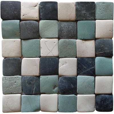 Carrelage mosaïque carré CNK Tile Bali Turtle