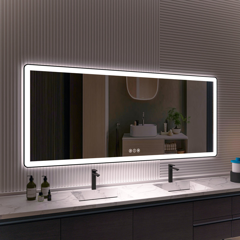 Miroir de salle de bain mural 40 po x 28 po, 88 po x 38 po
