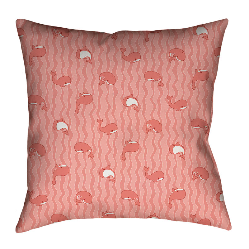 Coussin Katelyn Elizabeth, 14 po x 14 po, Orange, Polyester