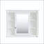 Pharmacie murale 35x28 avec 6 tablettes ouvertes et tablettes réglables - Blanc-130038920