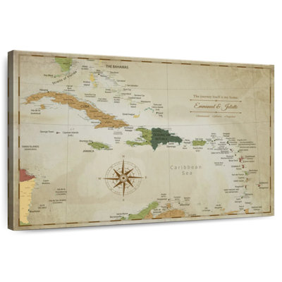Personalized Home II Push Pin Caribbean Amandalyn