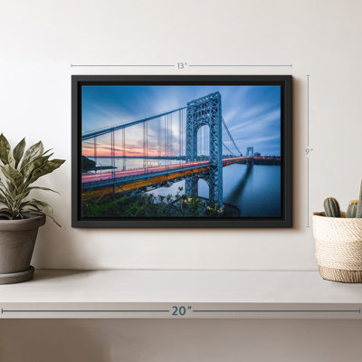«George Washington Bridge At Dawn», reproduction sur toile