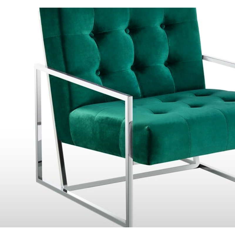 Fauteuil d'appoint en velours 1pc