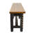 Carved Blackwash Solid Wood Console Table
