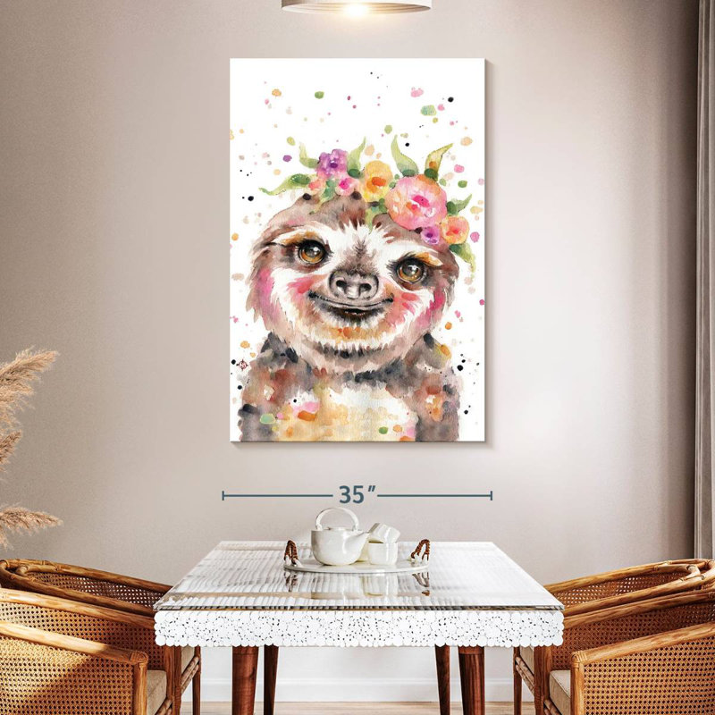 Brampt Little Sloth, 51" H x 34" W