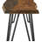 Emory Sheesham Grey And Gunmetal Live Edge Dining Bench