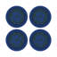 Christmas Berries Vegan Leather Round Pebble Placemat-535729860