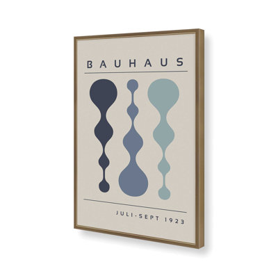 Midnight Retro Bauhaus Poster Print