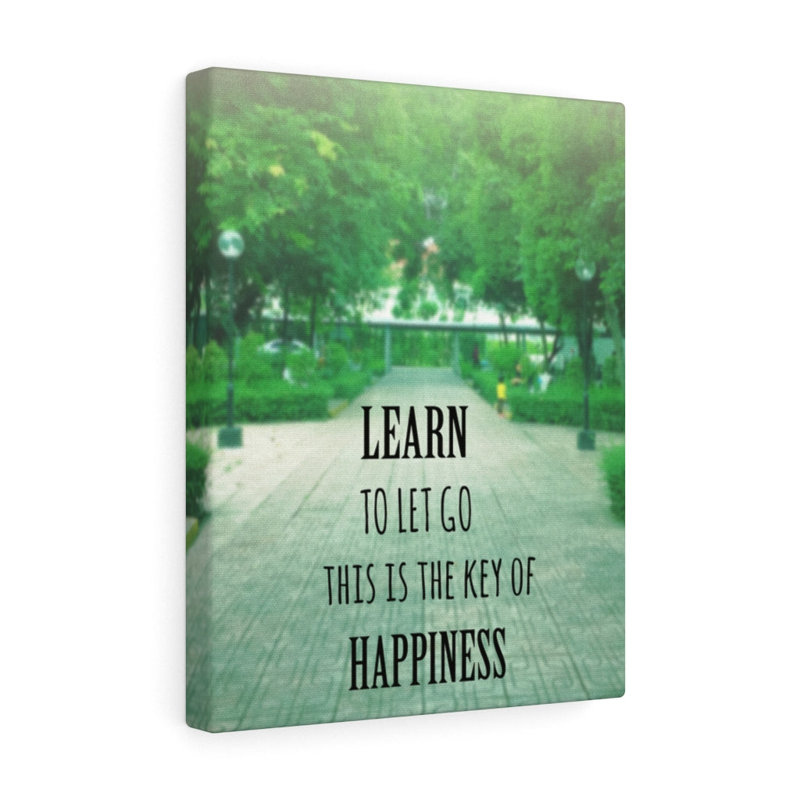 Learn To Let Go - Wrapped Canvas Print, 46cm H x 30cm W
