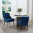 Dinnington Velvet Upholstered Side Chair With Legs-1327015325