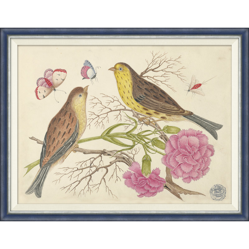 18th Century Floral Bouquets With Birds I Painting