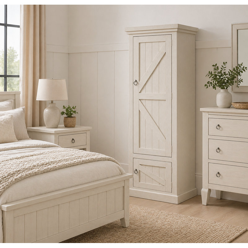 Armoire Kelley, Blanc doux