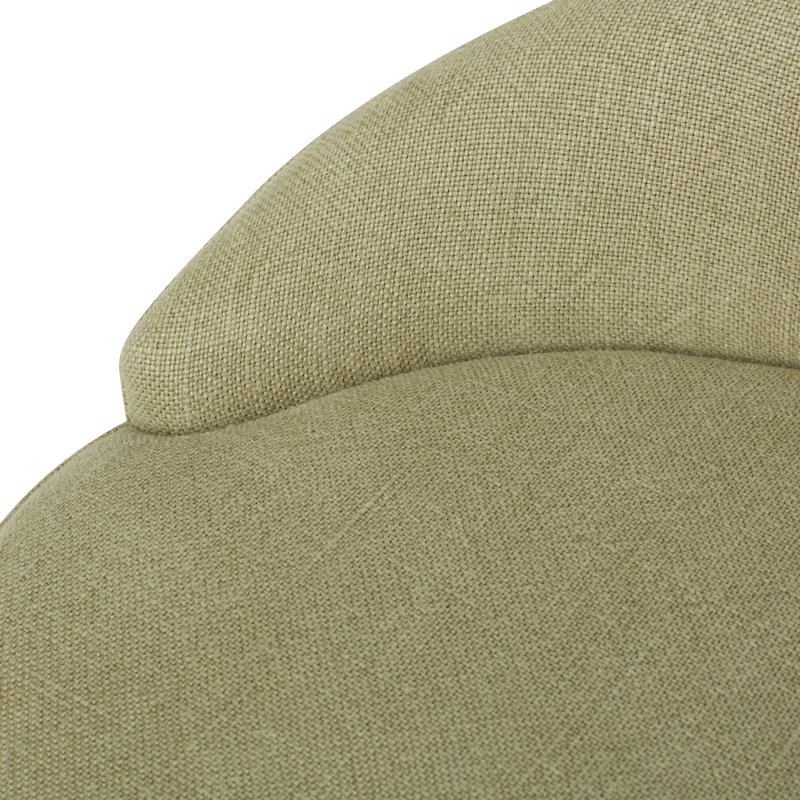 Tabouret de coiffeuse en bois massif, Brume verte