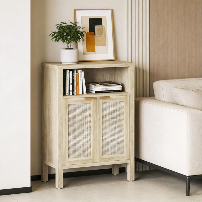 Armoire de style nordique, armoire à café, buffet avec rangement, avec tablette réglable