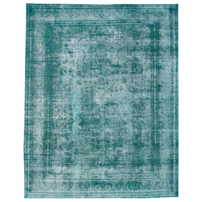 Tapis sarcelle couleur transition 9 pi 10 po x 12 pi 5 po