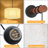 1 - Light Dimmable Bedside Wall Sconce With Wooden Arm & Hexagon Fabric Shade For Bedroom & Living Room
