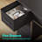 Linze Computer Desk w/ Monitor Shelf, RGB LED Lights, USB Ports & Drawers-1596587759-1596587758