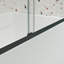 Porte de douche coulissante Bypass, 50 à 54 po x 70 po, verre trempé de 1/4 po, noir mat, rail, poignée en acier inoxydable, fuite, coulissement lisse, finition noire à assemblage rapide, matériaux de qualité, installation simple