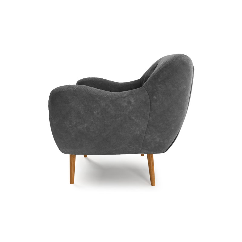 Jefferson 3 Seater Sofa, Dark Grey