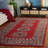 Wahcheechee Hand Tufted Wool/Cotton/Latex Oriental Rug in Red-24291777