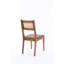 Chaises de salle à manger modernes à rayures en cuir tissé - éléments de conception de réception brun doux et de soutien
