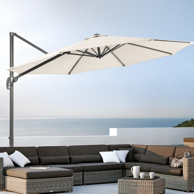 Parasol en porte-à-faux 119 po Seydina, Sand