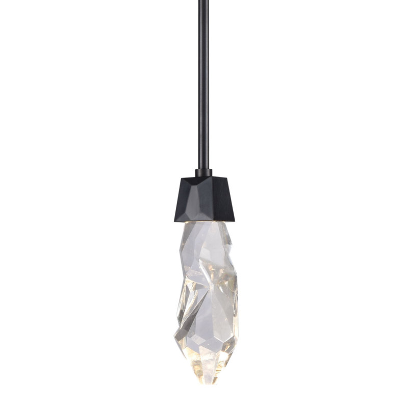 Angelus Pendant, Satin Brushed Black