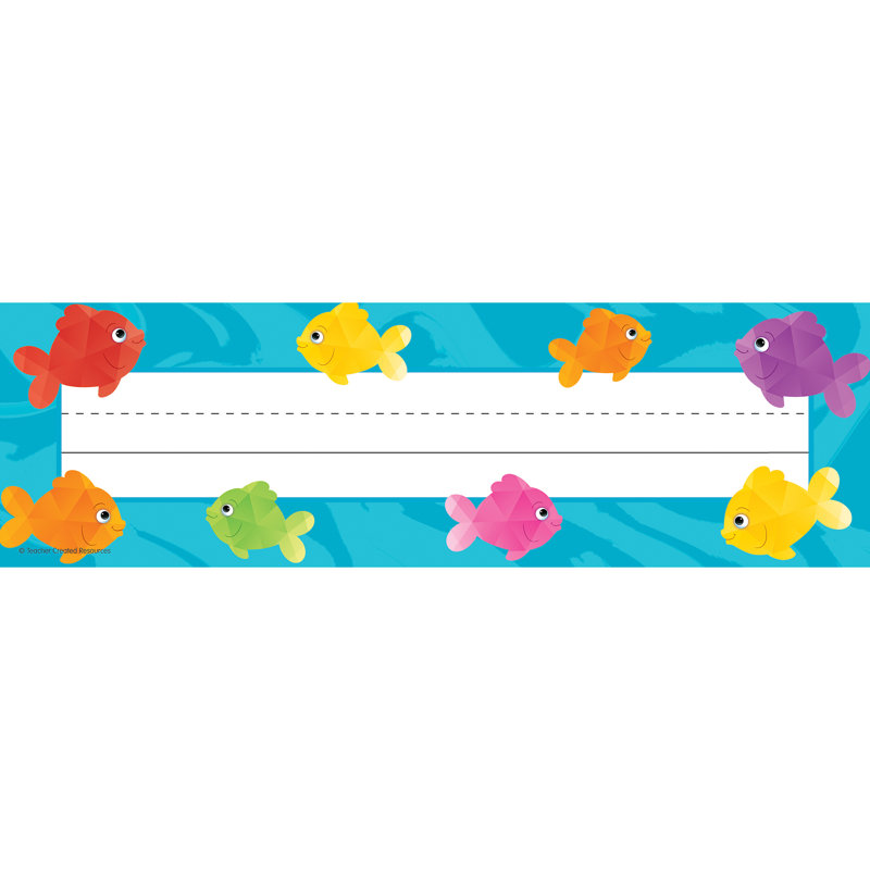 Plaques de nom poisson