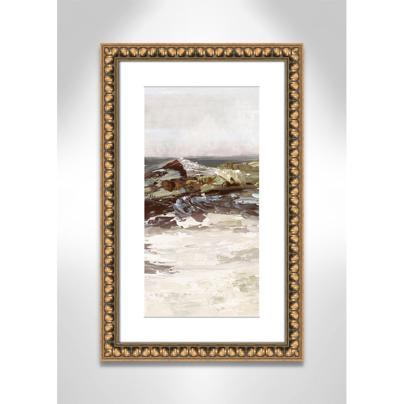 «Stoney Peak Print» par Casa Fine Arts, H 22 po x l 14 po x P 1,125 po, Reproduction encadrée avec passe-partout, Perlé dorée