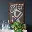 Abstract Maze III - Peinture sur toile encadrée-677655824-677655827