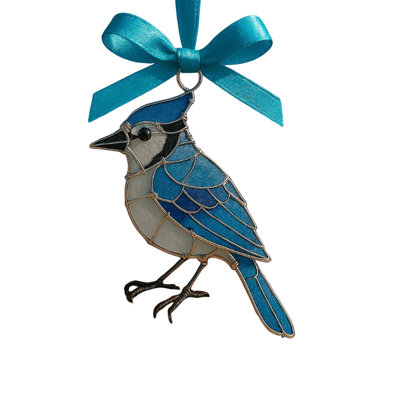 Handmade Sea Glass Birds Ornament