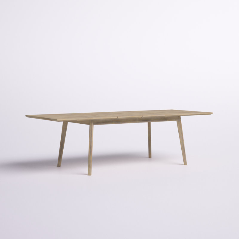 Table de salle à manger en bois massif 71 po / 102 po Claxton Sonoma Extension
