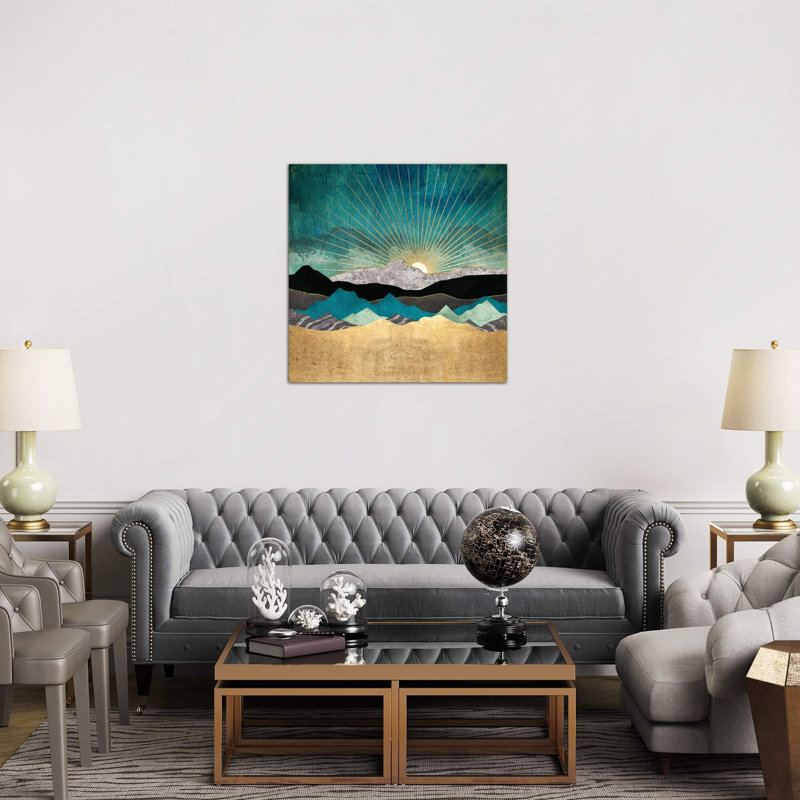 Peacock Vista by SpaceFrog Designs - Wrapped Canvas Giclee Art Print, 45.72 cm H x 45.72 cm W x 1.91 cm D