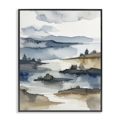 The Flow Of Water Framed Giclee, design by Alonza Saunders