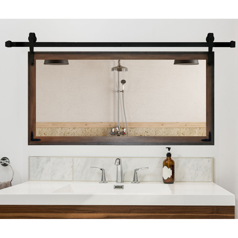 Lynd Solid Wood Flat Mirror, 30.5" H x 58" W